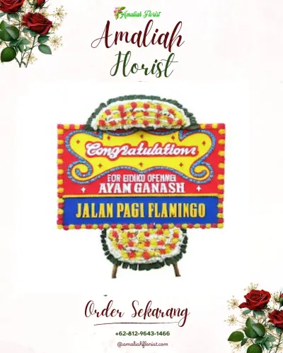 Bunga Papan Congratulation di Manukan Wetan